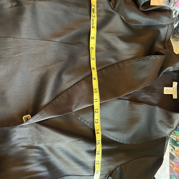 Black Midi Dress with Wrap Front - Picture 8 of 10